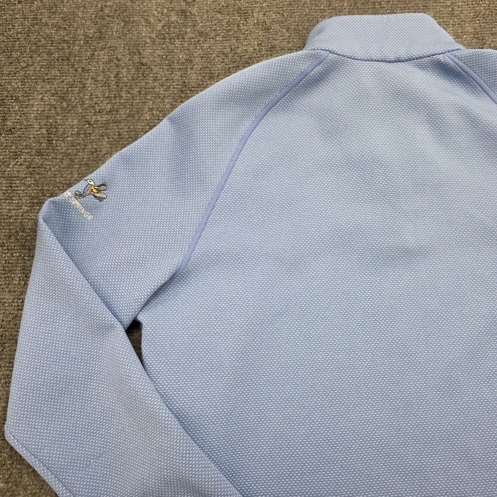 Adidas Golf Desert Springs Blue 1/4 Zip Men's Pullover - L